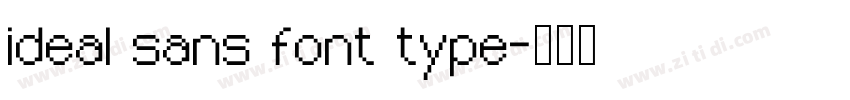 ideal sans font type字体转换